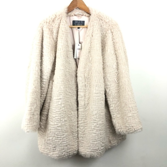 ANTHROPOLOGIE Plus Faux Fur Teddy Coat Noel 1X - Picture 3 of 8